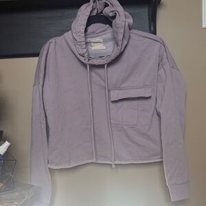 Urban Outfitters Lavender Cropped Hoodie Jacket